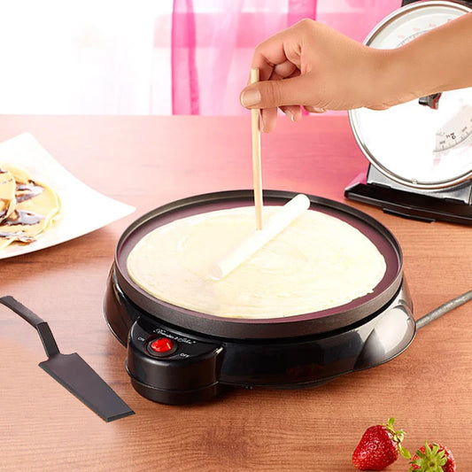 Electric Crepe Maker Pancake Baking Pan Kitchen Tools Spring Roll Machine Egg Roll Machine Crepe Cake Maker Automatic