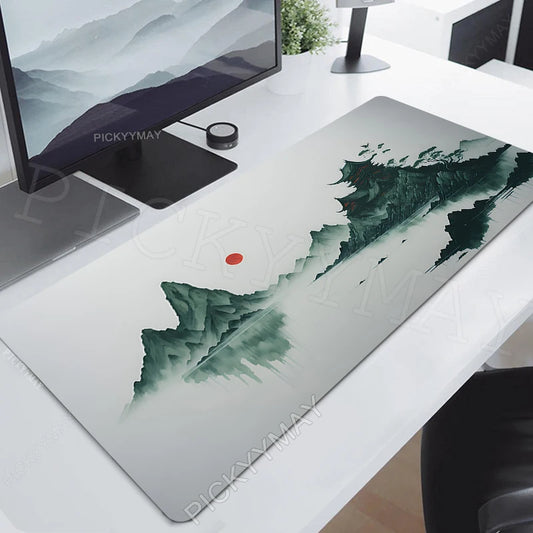 Ink Painting Desk Mat Gamer Mousepads Company Mouse Pad Office Desk Pads Large Mousepad Chinese Style Mouse Mats For Computer